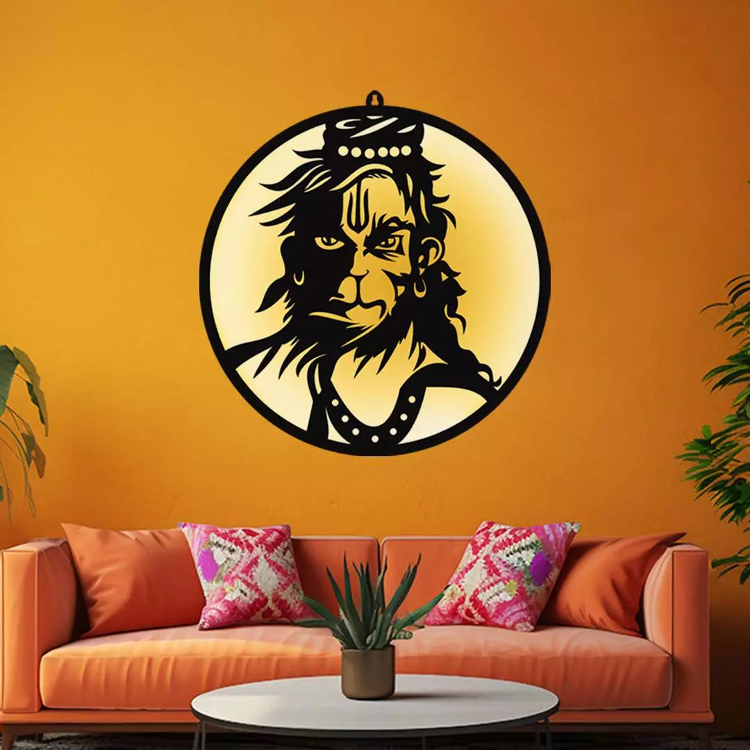 Bajrang Bali-Hanuman LED Wall Decor Light