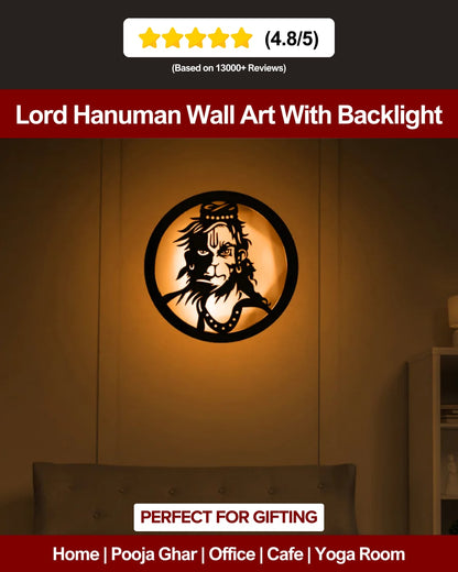Bajrang Bali-Hanuman LED Wall Decor Light